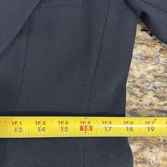 Vintage Wool Classic Black Women's Blazer With Pockets Size 10 - Picture 10 of 11